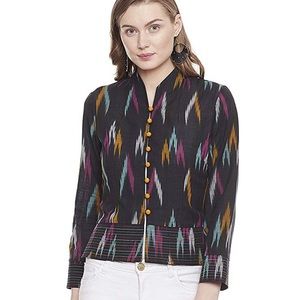 Cute unique lightweight top MEDIUM black design